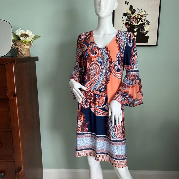 denim dresses Pansy Scoop Neck Flounce Hem Maxi Dress Denim